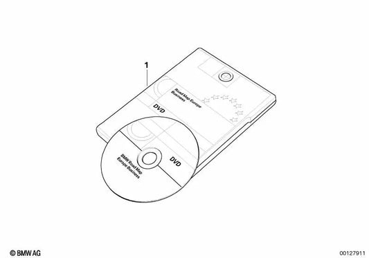 DVD RATE RATE Australia Business para BMW E81, E82, E87, E88, E90, E91, E92, E93, E60, E61, E63, E64 (OEM 65902350327). BMW original.