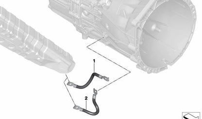 Ground connection for BMW F87, F80, F82 (OEM 12427851221). Genuine BMW