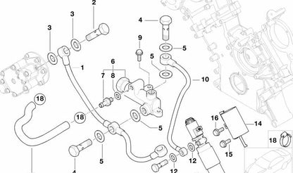 Arandela de sellado OEM 07119963042 para BMW (Modelos compatibles: E21, E30, E36, E12, E28, E34, E39, E60, E61, E24, E63, E64, E23, E32, Z3, E52). Original BMW.