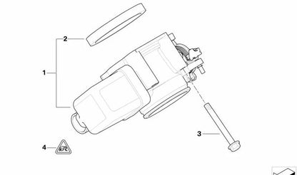 Tornillo hexagonal con arandela para BMW E46, E90, E91, E92, E93, E39, E60, F10, F11, E63, E64, E38 (OEM 07119903867). Original BMW
