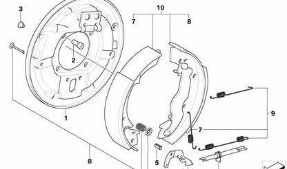 Juego de Accesorios para BMW Serie 3 E30 (OEM 34211154448). Original BMW