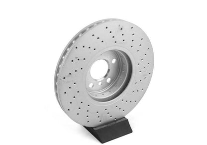 Disco de freno ventilado y perforado OEM 34116858623 para BMW I12 (i8 Coupé), I15 (i8 Roadster). Original BMW