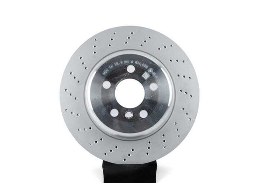 Ventilated and perforated brake disc 34216864678 for BMW I12, I15. Original BMW.