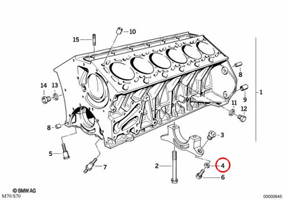OEM washer 11111710133 for BMW E32, E31. Original BMW.