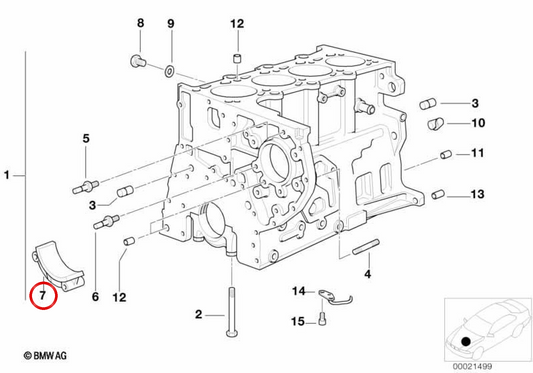 OEM -Ölschneider 11112246610 für BMW E46, E39. Original BMW.