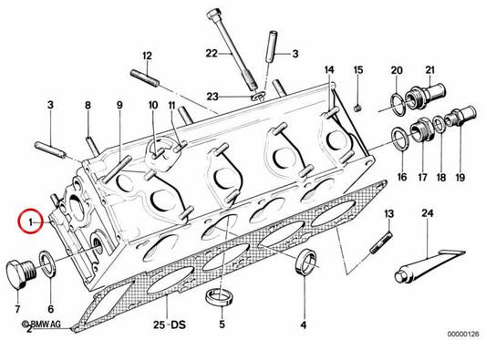 OEM Motor Butt 11121262181 für BMW E21, E12. Original BMW.