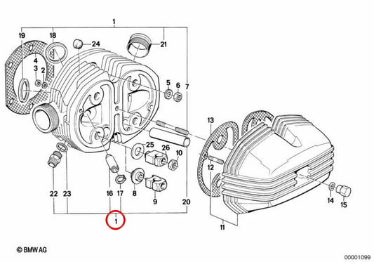 Scheda sinistra OEM 11121338677 per BMW E31, E32, E34, E38, E39. BMW originale.