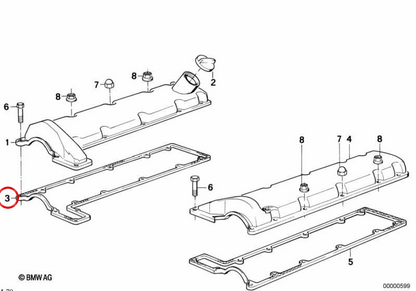 Right Board OEM 11121725002 für BMW E32, E38, E31. Original BMW.