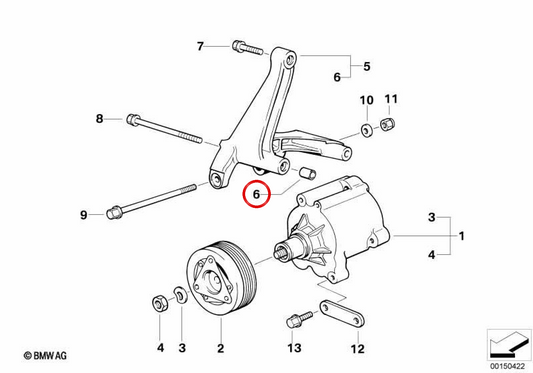 Casquillo de ajuste OEM 11121726245 para MINI R56, Clubman R55, Countryman R60... y más. Original MINI.