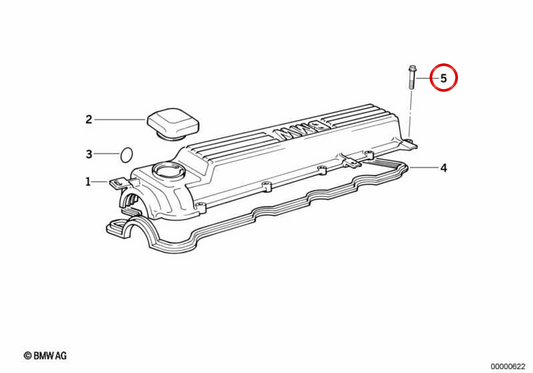 Torx OEM Vis 11122243056 pour BMW E36, E34, E38, E65. BMW d'origine.