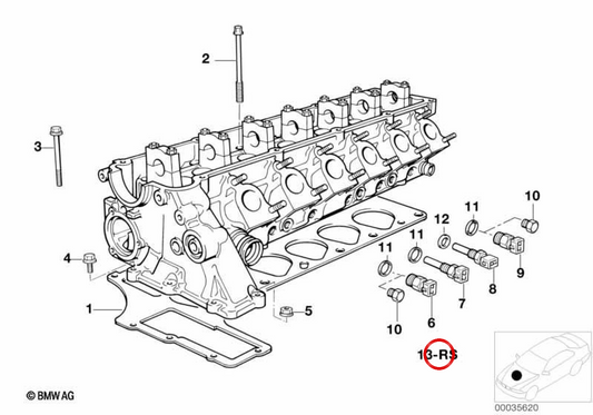 Game of butt joints Oem 11122244328 for BMW E36, E34. Original BMW.