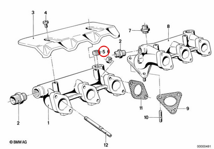 OEM -Schließschraube 1112244830 für BMW E21, E30, E36, E28, E34, E39, E38, E31, E53, E52. Original BMW.