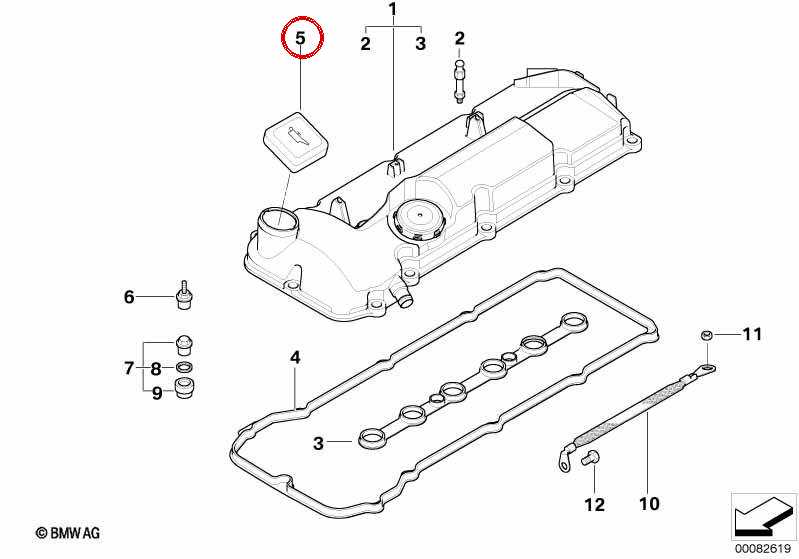 OEM OIL FILLING PLAY 11127500568 FOR BMW E87, E46, E90, E91, E60, E61, E63, E64, E65, E66, E83, E85, E86. Original BMW.