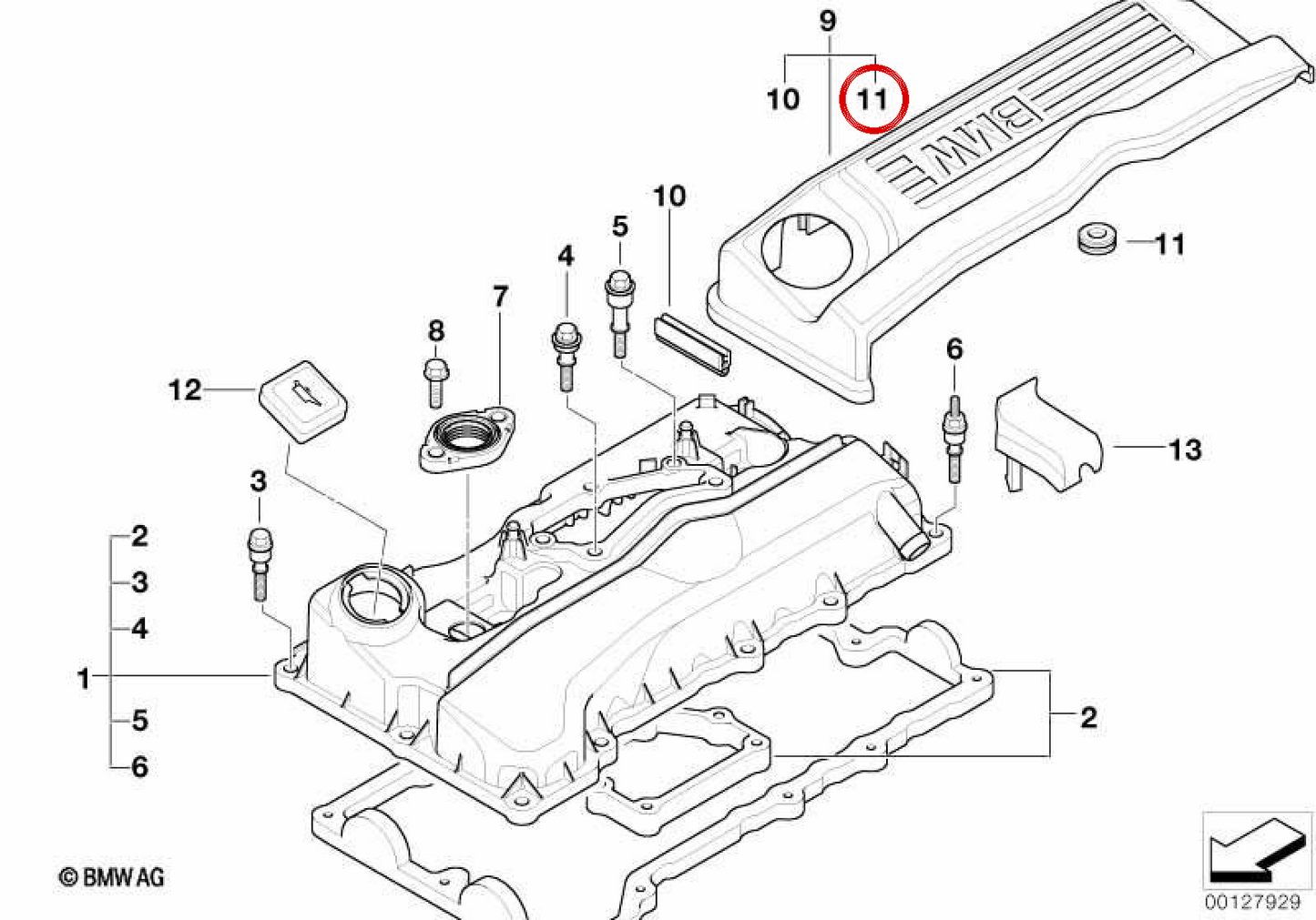 Tuyau en caoutchouc OEM 11127501588 pour BMW E81, E87, E90, E60, X1, X3, X5, Z4... et plus encore. Véritable BMW.