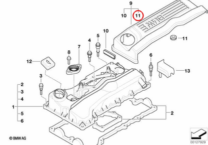 Tuyau en caoutchouc OEM 11127501588 pour BMW E81, E87, E90, E60, X1, X3, X5, Z4... et plus encore. Véritable BMW.