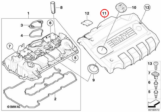 OEM 11127556033 bobine di accensione per BMW E81, E82, E87, E88, E90, E91, E92, E93. BMW originale.