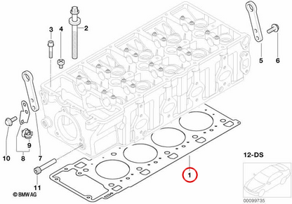 SCHEDA OEM 11127788652 per BMW E38, E65, E66. BMW originale.