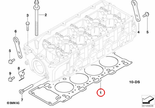 Board OEM 11127796529 pour BMW E65. BMW d'origine.