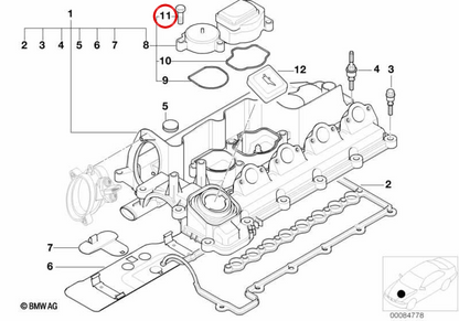 ASA OEM Vite 11127803813 per BMW E87, E46, E90, E91, E92, E93, E39, E60, E61, E63, E64, E38, E65, E66, E83, E53, E70, E71. BMW originale.