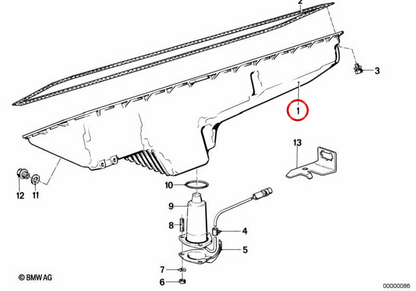 OEM -Ölschneider 1113127878 für BMW E28, E24, E23. Original BMW.