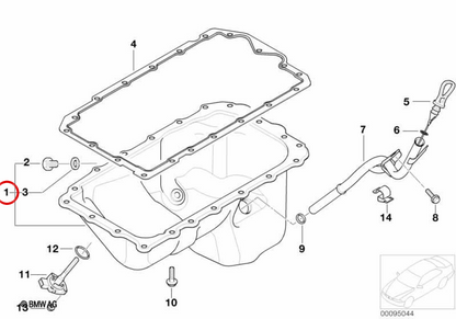 Cutter d'huile OEM 11137568565 pour BMW E87, E46, E90, E91, E85. BMW d'origine.