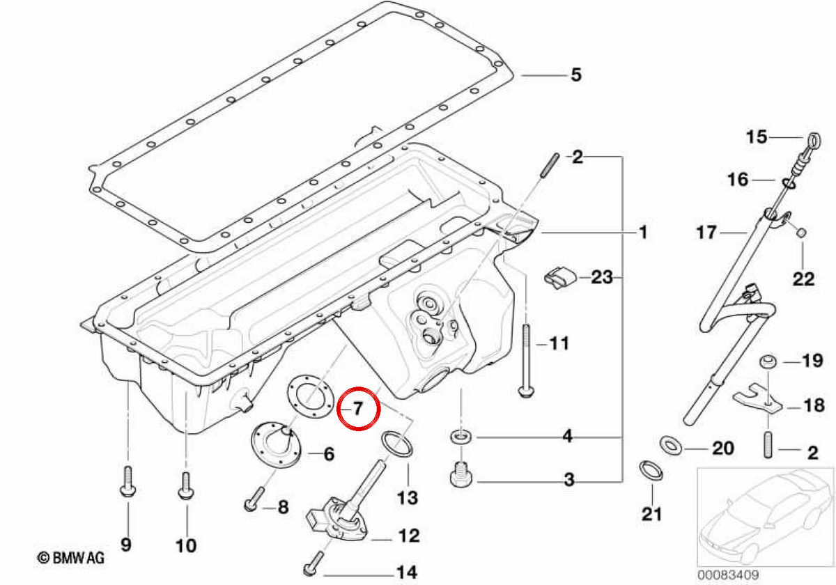 OEM 11137834886 Rusting Tapa Board per BMW E36, E46, Z3, E85, E86. BMW originale.