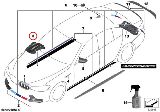 OEM carbon fiber motor cover 11148098567 for BMW F90, F95, F96. Original BMW.