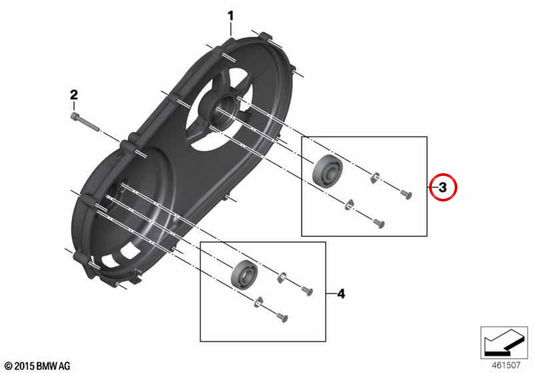 CVT OMPLETE OPER SET DI OPT OMD 11148535418 per BMW Motorrad C 600 Sport, C 650 Sport, C 650 GT. BMW MOTORAD originale.
