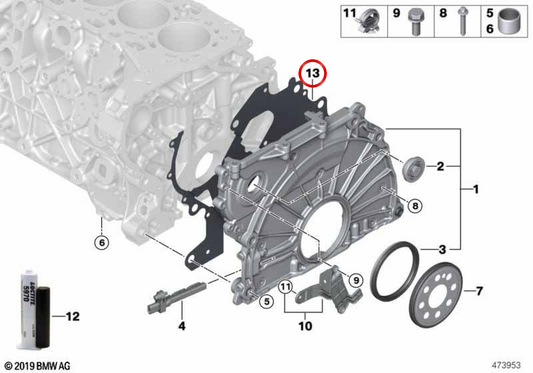 Metall Board OEM 11148575873 für BMW G30, G31, G11, G12, G05, G06, G07. Original BMW.