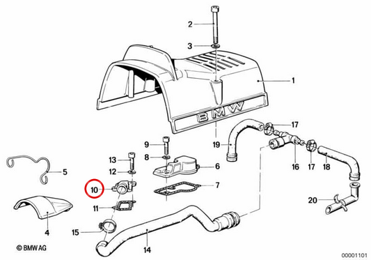 OEM Colata Plug 11151265261 für BMW E12, E21, E23, E24, E28, E30. Original BMW.