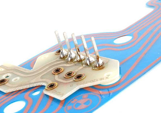 Lámina para circuito impreso OEM 62111360858 para BMW Serie 7 E23, modelos 728, 728i. Original BMW.