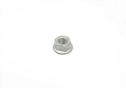 Hexagonal nut with flange for BMW 1 F40 series, F52, series 2 F44, F45, F46, U06, Series 3 E36, E46, E90, E92, E93, Series 5 E34, E39, E60, E61, Series 6 E63, E64, Series 7 E38, E65, E66, X1 F48, F39, X3 E83, X5 E53, E70, F15, F85, X6 E71, F16, F86, Z