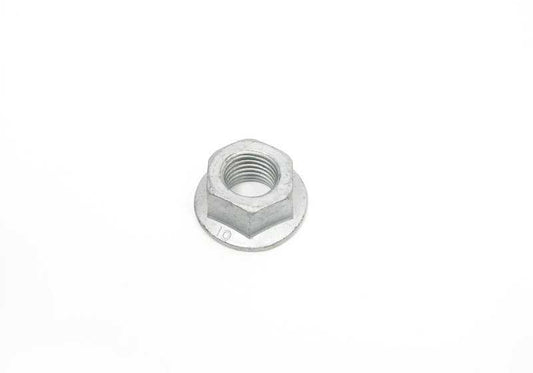Tuerca autoblocante OEM 33326760668 para BMW {E30,E36,E46,E81,E82,E87,E88,E90,E91,E92,E93,F20,F21,F22,F23,F30,F31,F32,F33,F34,F36,F40,F44,F45,F46,F80,F82,F83,F87,G20,G21,G22,G23,G26,G28,G42,G70,G80,G81,G87,U06,U10,U11,U12,Z1,E52,E85,E86,E89,G29} y MI