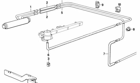 Manguito conector OEM 16121179369 para BMW E28, E24, E32. Pieza original BMW. Ideal para sistemas de combustible. Compatibilidad garantizada según modelo y año.