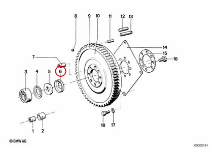 Tapa de protección OEM 11211744342 para BMW E21, E30, E12, E28, E34, E24, E23, E32, Z1. Original BMW.