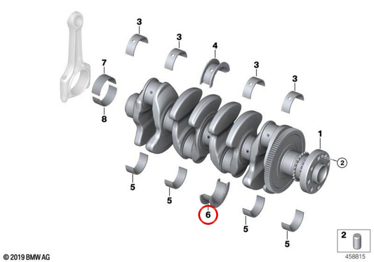 Cojinete de bancada inferior OEM 11219470158 para BMW F20, F21, F40, F52, F70, F22, F23, F44, F45, F46, G42, U06, F30, F31, F34, F35, G20, G21, G28, F32, F33, F36, G22, G23, G26, G30, G31, G38, G60, G61, G68, G32, G11, G12, F48, F49, U11, U12, F39, U