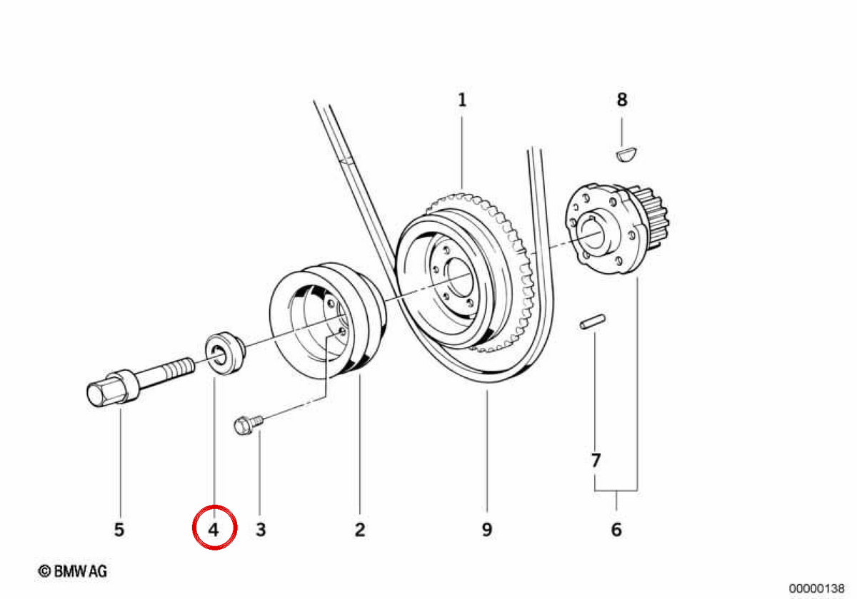 Oemala 11231288660 pour BMW E21, E30, E36, E46, E12, E28, E34, E39, E60, E61, E38, E65, E66, E83, E53, Z1, Z3, E85. BMW d'origine.