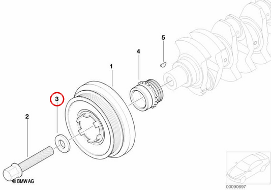OEMALA 11237787326 for BMW E87, E46, E90, E91, E60, E61, E83. Original BMW.