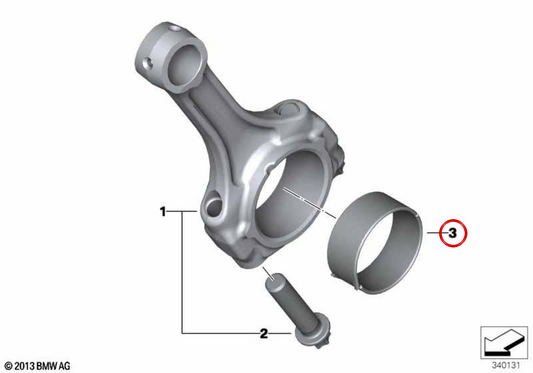 Violet Care Per perle OEM 11248551567 pour BMW Motorrad C 400 GT, C 400 X, G 310 RR, G 310 GS, G 310 R. Original BMW Motorrad.