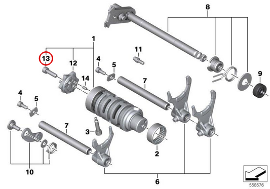 Parafuso hexagonal interno OEM 11268406632 para motocicletas BMW G310R, G310GS, G310RR. Originais BMW Motorrad.