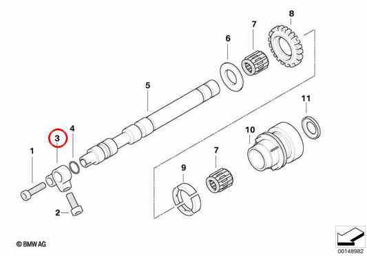 OEM-Unterdrückerteil 11277674572 für BMW K1200S, K1200R, K1300R, K1200GT, K1300GT Motorräder. Original BMW Motorrad.