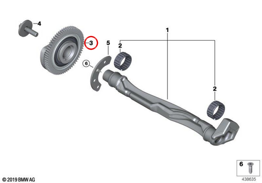 Engrenagem OEM 11278487230 para BMW F40, F52, F70, F44, F45, F46, U06, F48, F49, U11, U12, F39, U10 e MINI F55, F56, F57, F54, F60, U25. BMW e MINI originais.