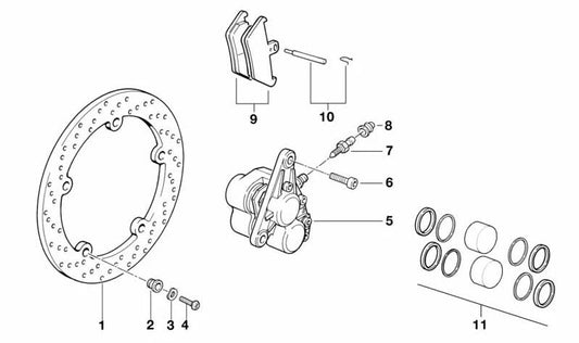 Caperuza guardapolvo OEM 34211236794 para BMW R1200GS, F800GS, K1200S... y más. Original BMW Motorrad.