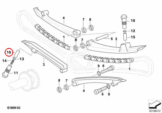Pistone destro OEM 11311340742 per moto BMW R 1100 GS, R 1150 GS, R 1200 GS, R 1200 RT, R 1200 R, R 1100 RS, R 1150 RT, R 1200 C… e altri. Originale BMW Motorrad