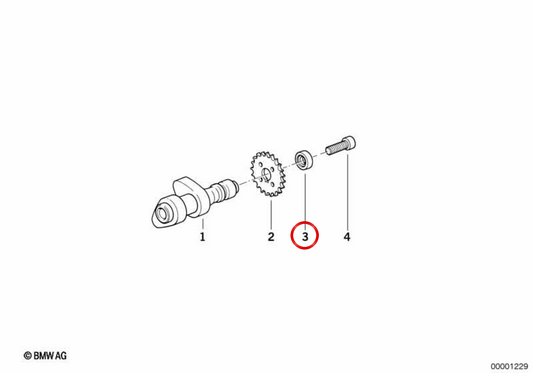 Rondella OEM 11311341469 per moto BMW R 1200 GS, R 1200 RT, R nineT, R 850 GS... e altro ancora. BMW Motorrad originale.