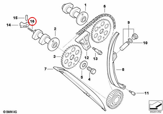 Resorte de presión OEM 11312343097 para BMW Motorrad F 650 (FE169), F 650 ST, F 650 CS, F 650 GS, F 650 GS Dakar, G 650 X. Original BMW Motorrad.