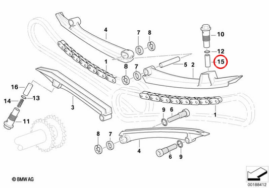 Pistón izquierdo OEM 11317656922 para motos BMW R1200GS, R1200RT, R1150GS, R1100RT, R850R… y más. Original BMW Motorrad.