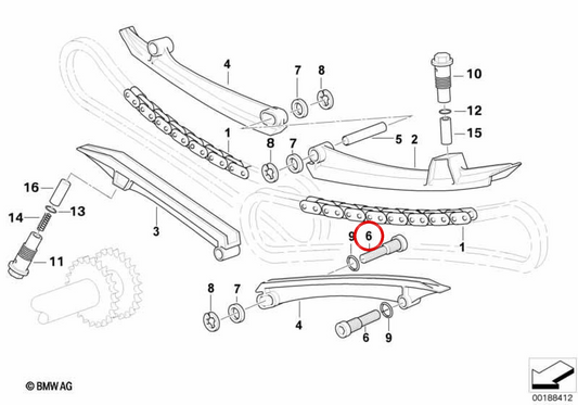 Tornillo ISA M10x50 OEM 11317685312 pour motos BMW R1200 GS, R1200 RT, R1200 R, R nineT, R nineT Pure, R1150 GS, R1150 RT, R1200 C... et plus. Original BMW Motorrad.