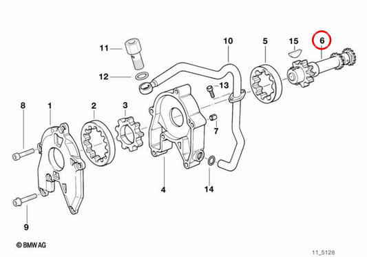 Arbre auxiliaire OEM 11317710842 pour motos BMW K25 R1200GS, K25 R1200GS Adventure, K26 R1200RT, K27 R1200R… et plus. BMW Motorrad d'origine.