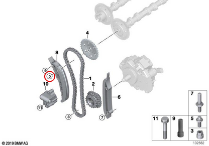 Vis ISA avec M7X18 Orandela OEM 11317791821 pour BMW E87, E90, E91, E92, E93, E60, E61, E63, E64, E65, E66, E83, E70, E71. BMW d'origine.